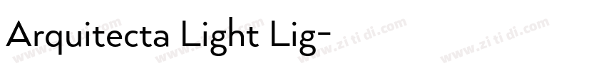 Arquitecta Light Lig字体转换